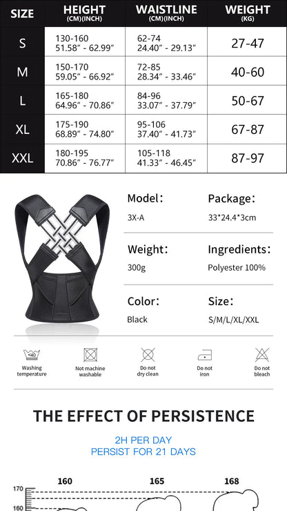 Invisible Posture Support Back Brace