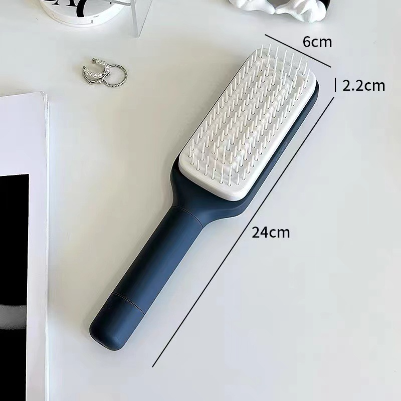4-in-1 Self-Cleaning Anti-Static Hair Brush