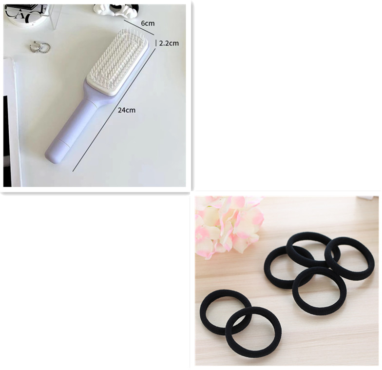 4-in-1 Self-Cleaning Anti-Static Hair Brush