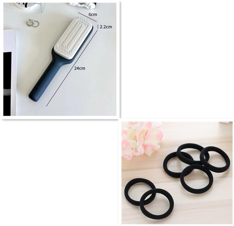 4-in-1 Self-Cleaning Anti-Static Hair Brush