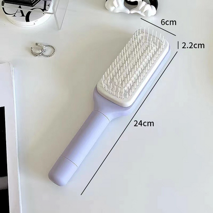 4-in-1 Self-Cleaning Anti-Static Hair Brush